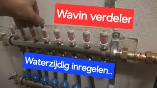 Plaatsen Wavin verdeler met debietmeters [upl. by Alleoj]