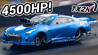 FASTEST GTR IN THE WORLD TX2K Drag Racing World Record [upl. by Odracer403]