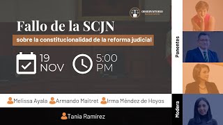 Fallo de la SCJN sobre la constitucionalidad de la reforma judicial [upl. by Aja]