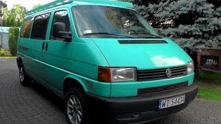 Volkswagen Transporter T4 25 TDI  silnik wnętrze nadwozie dźwięk wydechu [upl. by Habas]