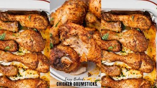 Easy Baked Chicken Drumsticks [upl. by Sirrap298]