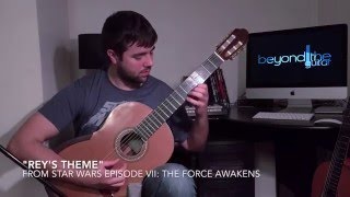 Star Wars The Force Awakens  Reys Theme  Guitar Cover [upl. by Okimik551]