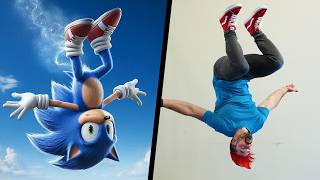 Trying Stunts From Sonic The Hedgehog IN REAL LIFE [upl. by Liba86]