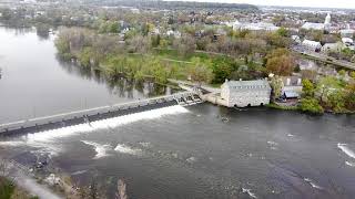 Ile des Moulins TerrebonneQuébecCanada vue du ciel [upl. by Eivets]