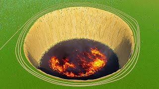 I burned all my money on a 1000m DEEP PIT in Cities Skylines 2 [upl. by Ellennahc]