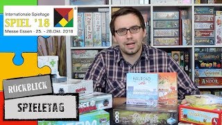 Spieletag  SPIEL 2018  Was war auf dem Tisch [upl. by Enilegna162]