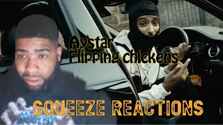 Aystar  Flippin Chickens Music Video  GRM DailySqueeze Reactions [upl. by Ahtnammas654]