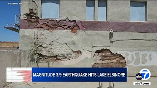 39 earthquake aftershock damages Lake Elsinore building [upl. by Fia]