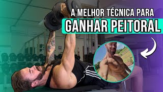 A TÉCNICA CORRETA PRA GANHAR PEITO  Supino reto e Drop set [upl. by Haywood]