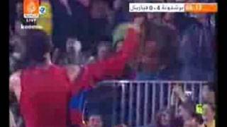 ronaldinho vs villareal bicycle kick in arabic [upl. by Ayiotal871]