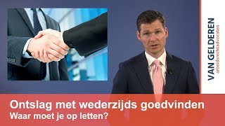 Ontslag met wederzijds goedvinden [upl. by Ennayar]