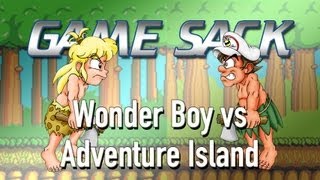 Wonder Boy vs Adventure Island  Review  Game Sack [upl. by Aicilram]