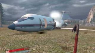 Gmod  Airplane Accident Testvideo [upl. by Meehyrb]