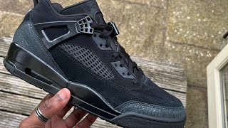 JORDANSPIZIKE LOW TRAINERS Black Black Anthracite [upl. by Yreme]