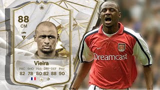 88 ICON PATRICK VIEIRA PLAYER REVIEW FC 24 [upl. by Ecirtnuahs]