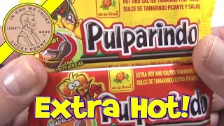 Pulparindo Con Fruta Real  Real Fruit Tamarindo Extra Hot Pulp Candy  Mexican Candy Tasting [upl. by Derag]