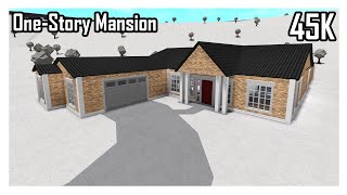 Bloxburg  OneStory Mansion 45K [upl. by Arriaet]