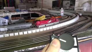 DCC Ho scale digitrax UT4 throttle test run [upl. by Lette]