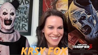 Krsy Fox Terrifier 3 Interview [upl. by Nnahgem969]