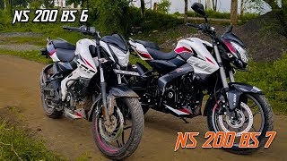 New Bajaj Pulsar Ns 200 BS 7 vs Ns 200 Bs6  Difference [upl. by Moshe664]