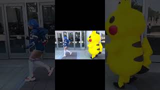 Pikachu chasing cosplayers  anime impulse OC 2024 [upl. by Esnohpla]