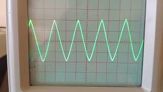 Frequency amp Amplitude measurement of a sine wave on CRO [upl. by Beaulieu]