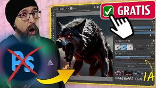 ¿El FIN de PHOTOSHOP 👋 Prueba esta NUEVA IA Gratis para Crear y Editar Imágenes  Tutorial Krita AI [upl. by Docia225]