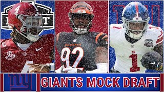 New York Giants 7 Round 2025 NFL Mock Draft  Full Roster and OffSeason Breakdown [upl. by Newman]