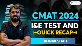 CMAT 2024  Innovation amp Entrepreneurship Test and Quick Recap  Ronak Shah [upl. by Carney]