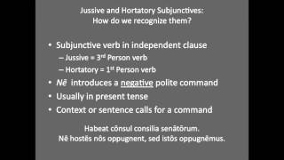 Jussive and Hortatory Subjunctives [upl. by Harness600]