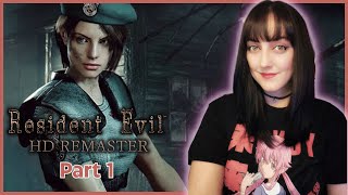 First Playthrough  Resident Evil HD Remaster Jill  Part 1 [upl. by Gorski]