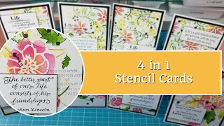 4 in 1 Stencil Cards [upl. by Mirna]