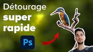 Comment détourer rapidement sur Photoshop  Tuto [upl. by Haile]