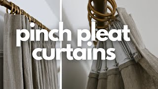 DIY Luxury and EASY Pinch Pleat Curtains [upl. by Myrna]