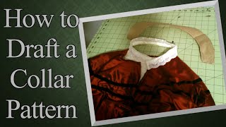 How to Draft a Mid 19th Century Collar Pattern  A Historical Sewing Vlog [upl. by Goodwin]