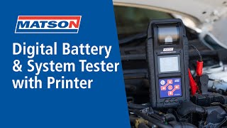 HEAVY DUTY DIGITAL BATTERY AND SYSTEM TESTER WITH PRINTER  BT2400HD [upl. by Niraj]