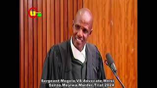 Sergeant Mogola is now stammering at Senzo Meyiwa Trial Advocate Mnisi smiles court stammering [upl. by Margreta]