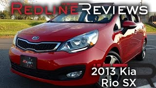 2013 Kia Rio SX – Redline Review [upl. by Eadie]