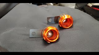 Sur Ron Aluminum Supermoto Axle Slider Project Part 2 Rear Axle Sliders [upl. by Pollak391]