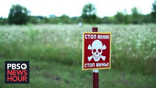 New drone technology could make it easier to clear unexploded bombs mines in Ukraine [upl. by Akienaj]