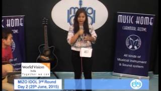 Mizo Idol 3rd Round Rachael Lalnunkimi  Hey Cover [upl. by Rexfourd]