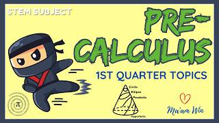 Pre Calculus 1st Quarter Topics  Grade 11 STEM Subject stemstudents stem grade11math [upl. by Octavie]