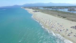 Vue aérienne de la plage de St Cyprien [upl. by Toddy573]