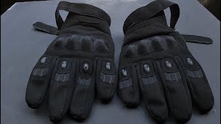 KEMIMOTO MOTORCYCLE  TACTICAL GLOVES FIRST IMPRESSIONS [upl. by Airetnohs]