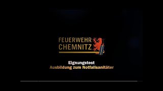 Eignungstest zur Ausbildung Notfallsanitäter [upl. by Ayian636]