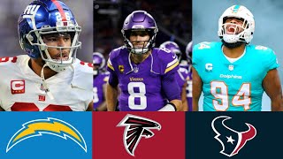 OFFICIAL 2024 NFL Free Agency Predictions [upl. by Ainesej]