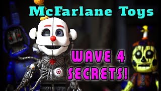 FNAF Mcfarlane Toys  TOP 5 WAVE 4 Secrets Five Nights at Freddys LEGO Ennard Scooping Room [upl. by Koah466]