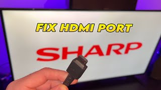 How to Fix HDMI No Signal Error on SHARP TV [upl. by Adnol402]