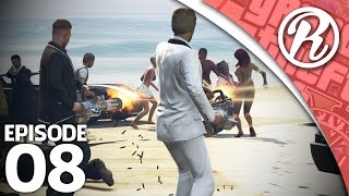 GTA5 GEWAPENDE OVERVAL OP HET STRAND  Royalistiq  GTA V Freeroam 8 [upl. by Anaitsirc505]