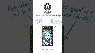 Walrus Audio Julia V2 Settings Demo ChorusVibrato Sounds guitarpedals walrusaudio [upl. by Sina]